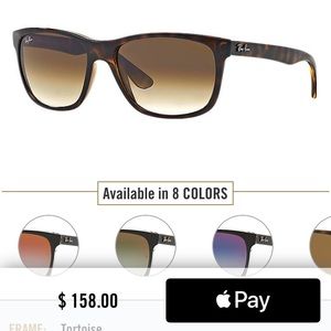 NEW Ray Ban highstreet brown tortoise sunglasses